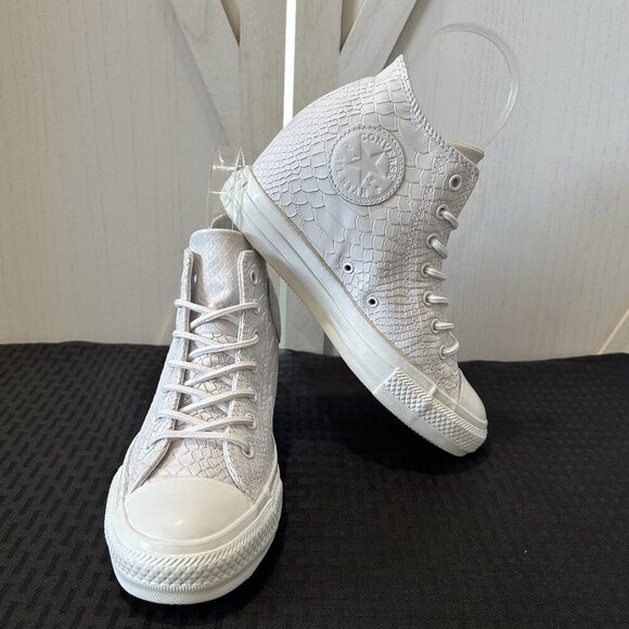 Chuck Taylor® All Star® 'Embossed Reptile' Wedge Sneakers - Picture 4 of 11